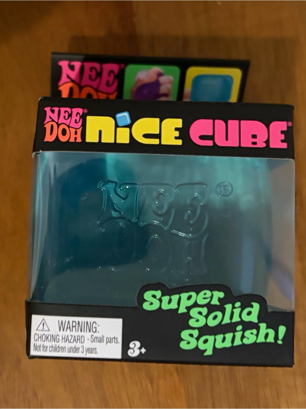NeeDoh Nice Cube BLUE Original 2.25” Square - NEW in Box Sealed